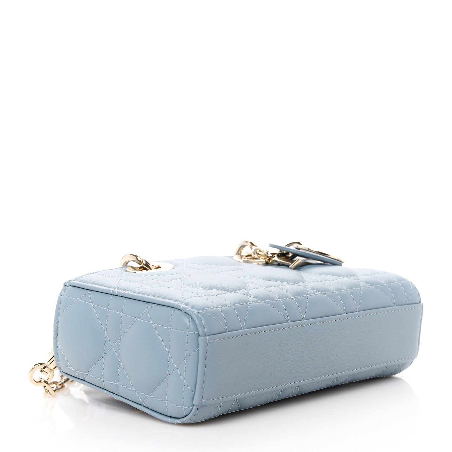 Christian Dior Lambskin Cannage Micro Lady D-Joy Cloud Blue 4 of 11
