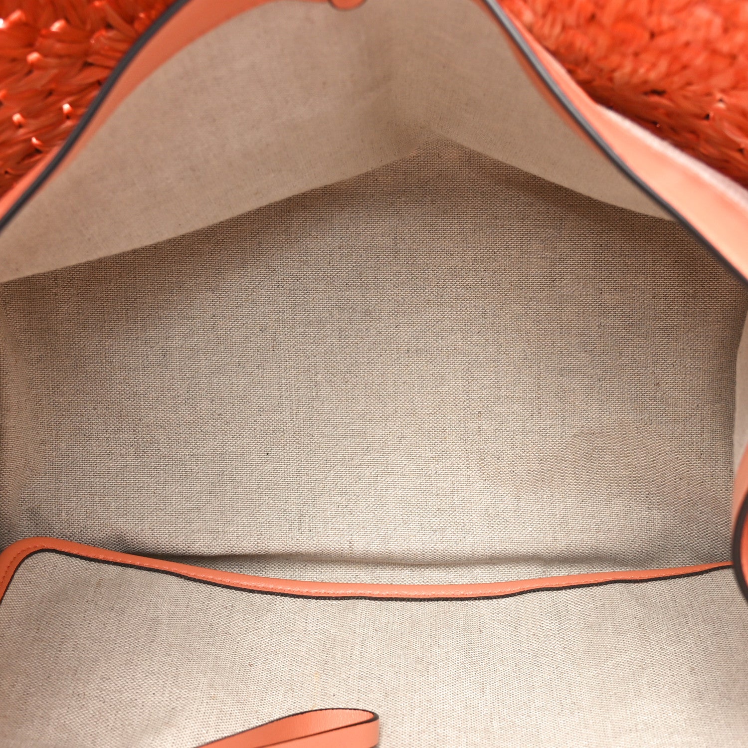 Salvatore Ferragamo Raffia L Studio Box Tote Aragosta 5 of 10