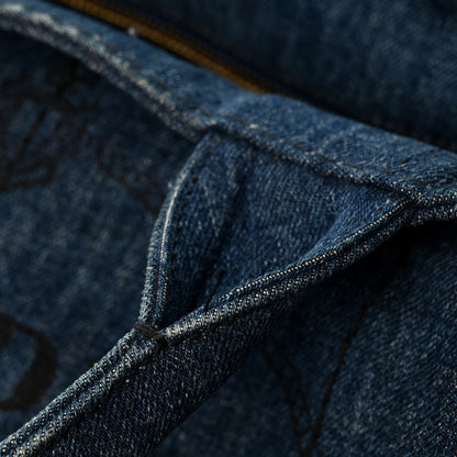Prada Denim Canapa Logo Tote Bleu 11 of 13