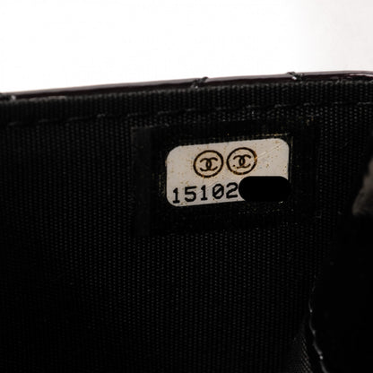 Chanel Patent Quilted Brilliant Wallet On Chain WOC Black 7 of 8