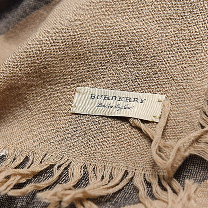 Burberry Merino Wool House Check Scarf Brown 4 of 4