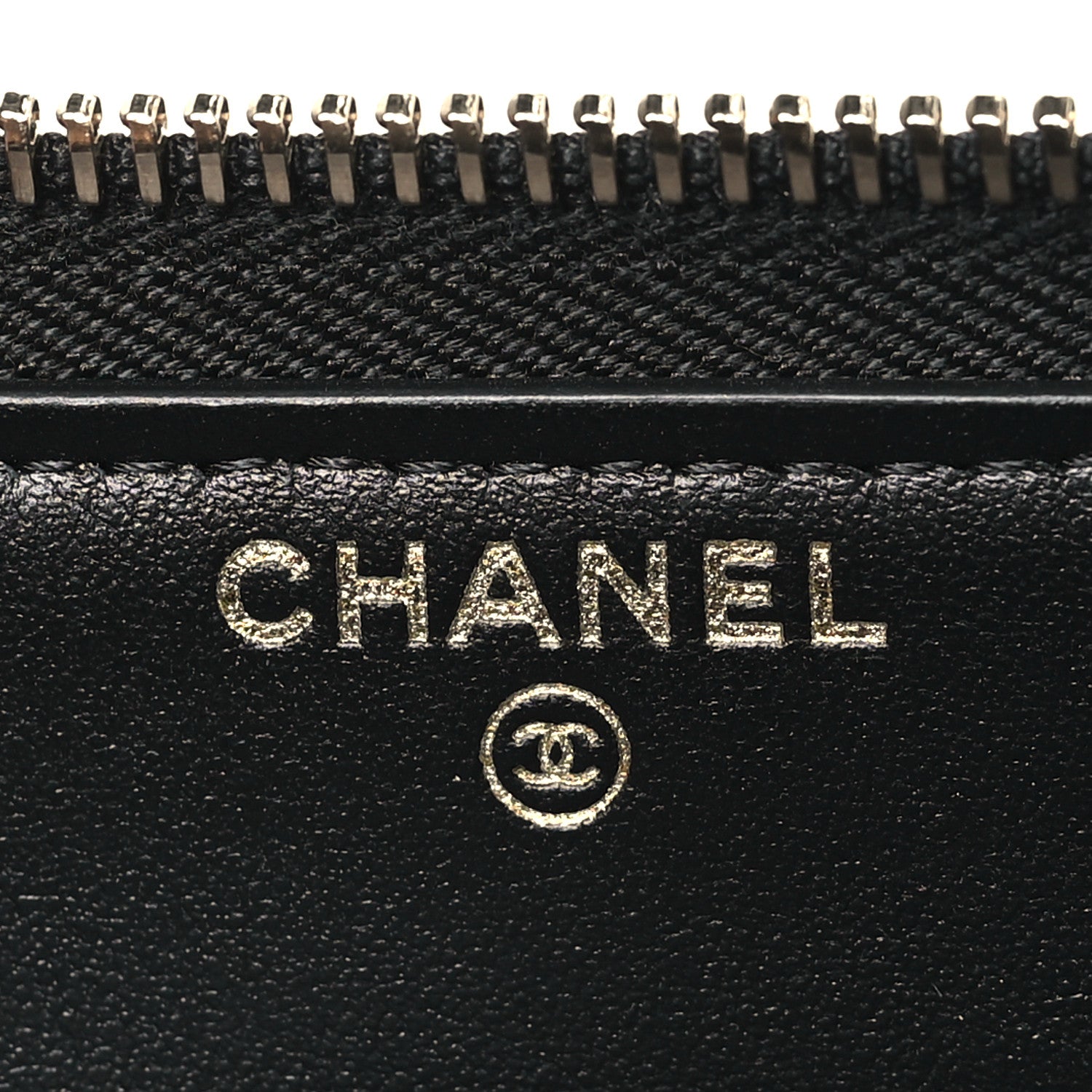 Chanel Shiny Lambskin Gusset Zip Around Waist Belt Wallet Black 6 of 11
