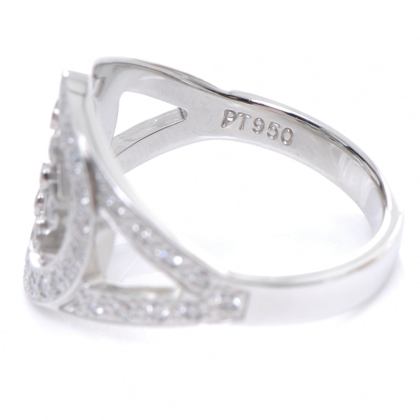 Platinum Diamond Voile Ring 4.5