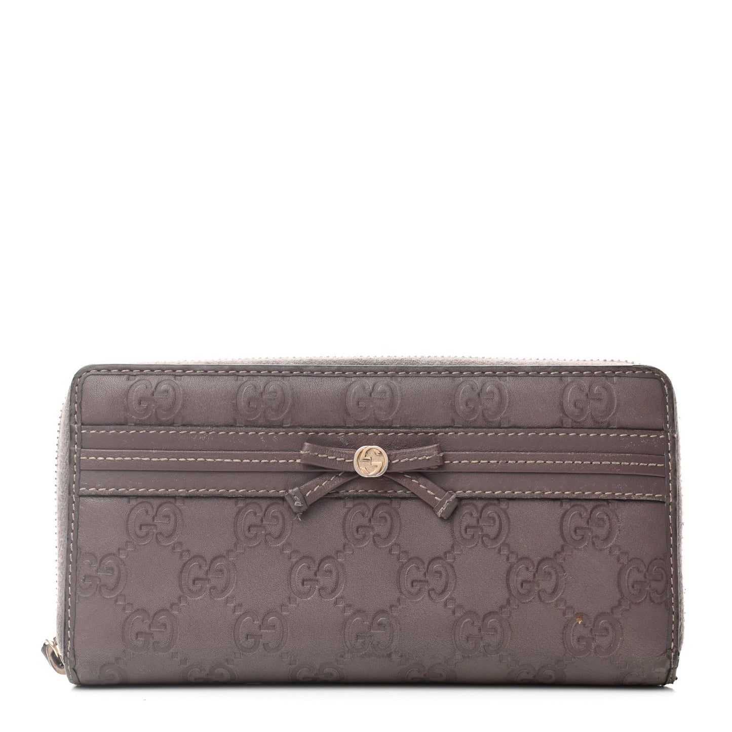 Guccissima Princy Zip Around Wallet Purple
