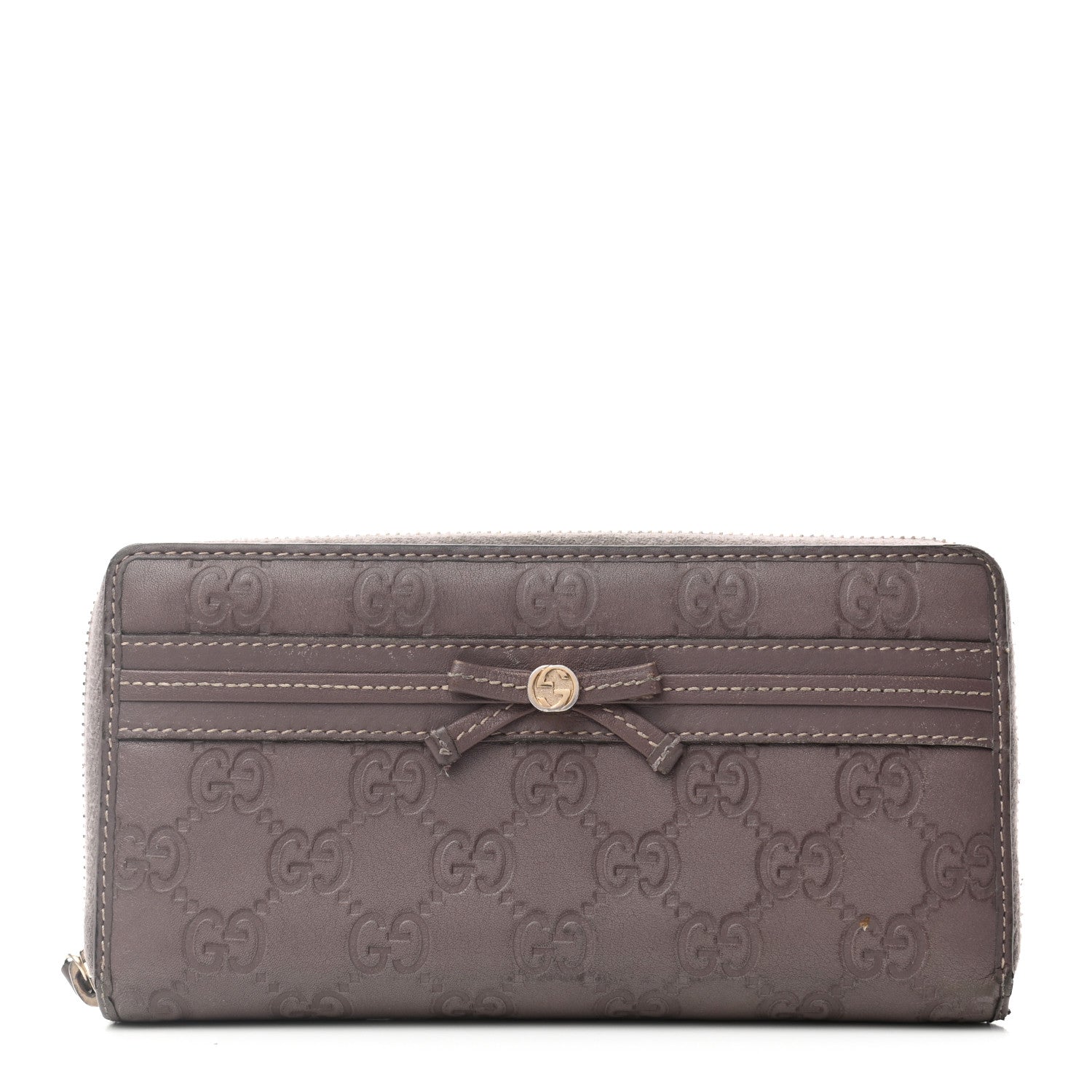 Gucci Guccissima Princy Zip Around Wallet Purple 1 of 12