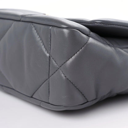 Chanel Lambskin Quilted Medium Chanel 19 Flap Dark Grey 6 of 9