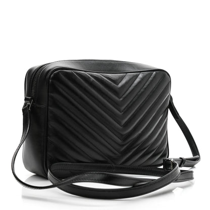 Saint Laurent Calfskin Matelasse Monogram Lou Camera Bag Black 3 of 10