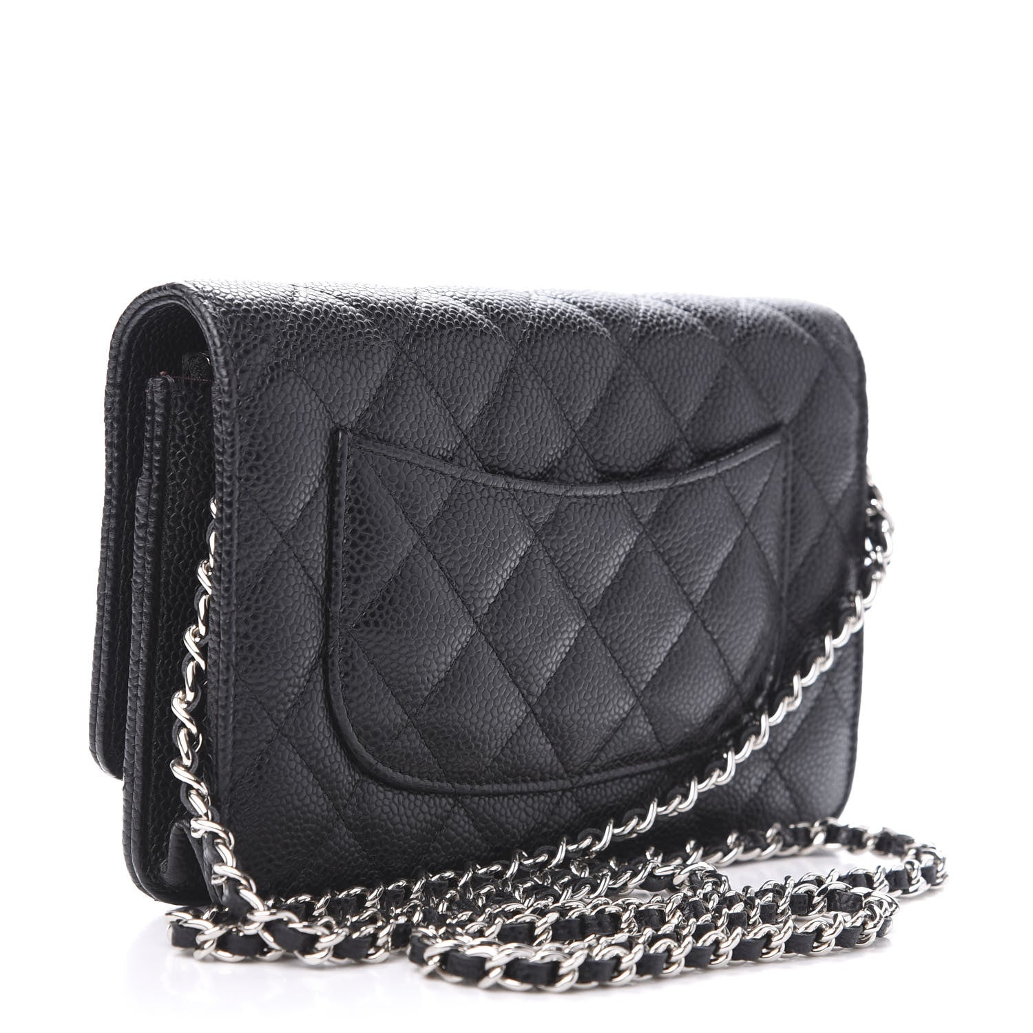 Chanel Caviar Quilted Wallet On Chain WOC Black 3 of 12