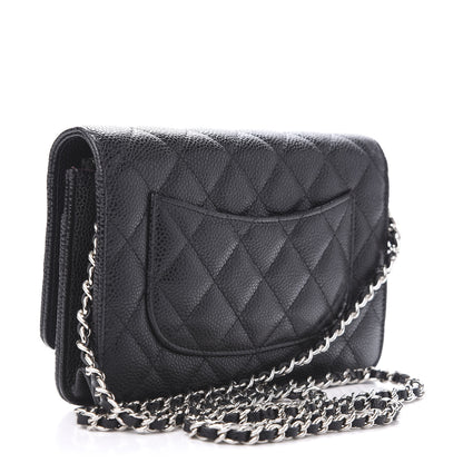 Chanel Caviar Quilted Wallet On Chain WOC Black 3 of 12