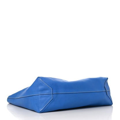 Hermes Veau Sikkim Double Sens 45 Tote Bleu Sapphire Bleu Paradis 7 of 12