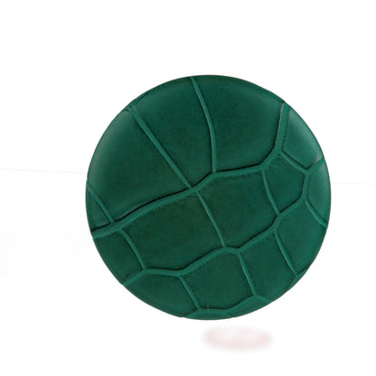Hermes Matte Alligator Petit H Pin Brooch Malachite 3 of 5