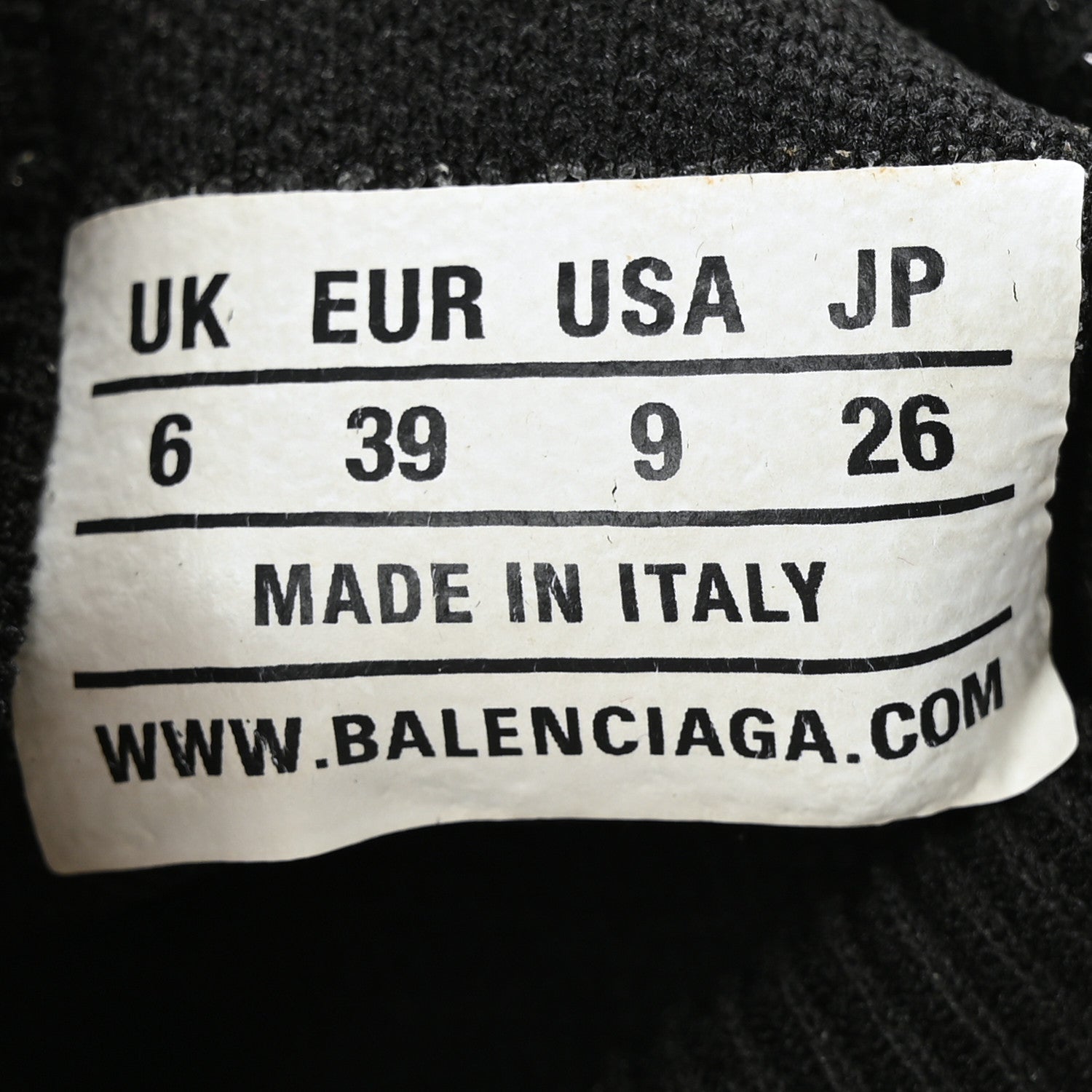Balenciaga Technical 3D Recycled Knit Womens Speed 2.0 Sneakers 39 Monocolor Black 7 of 7