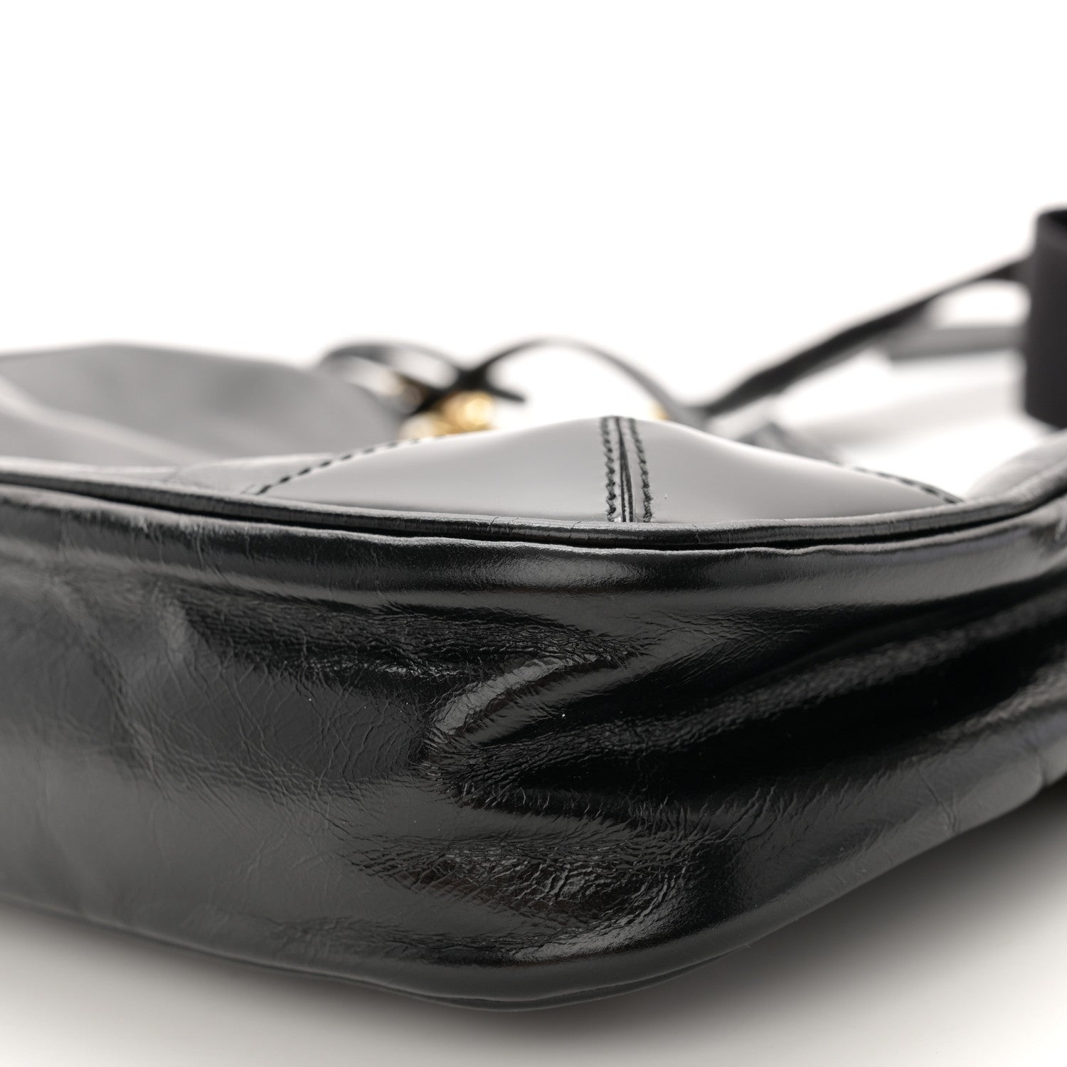 Prada Patent Naplak Re-Edition 2005 Shoulder Bag Black 10 of 11