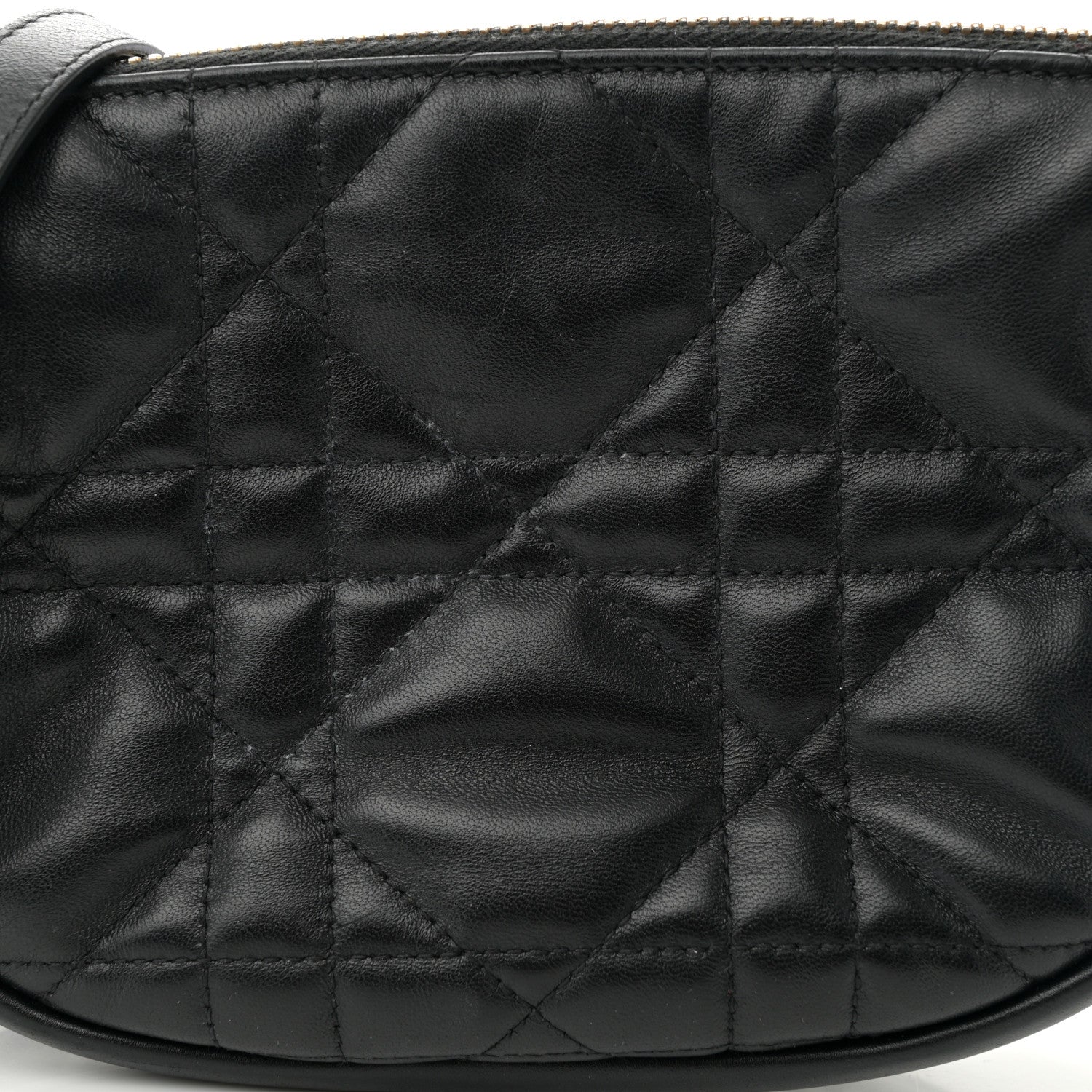 Christian Dior Lambskin Cannage Small Dior Vibe Hobo Bag Black 7 of 11