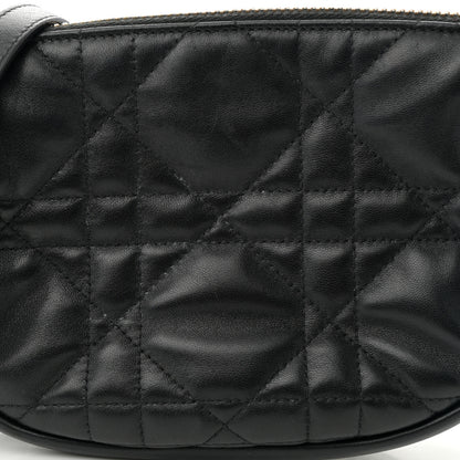 Christian Dior Lambskin Cannage Small Dior Vibe Hobo Bag Black 7 of 11