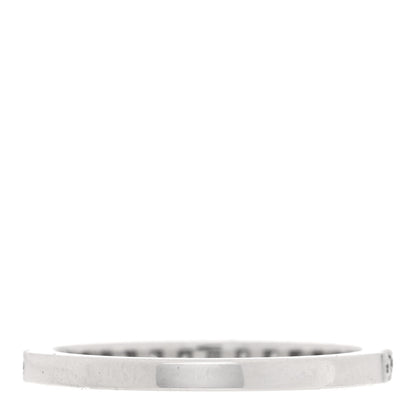 Bulgari 18K White Gold Diamond Roma Amor Wedding Band Ring 46 3.75 3 of 5