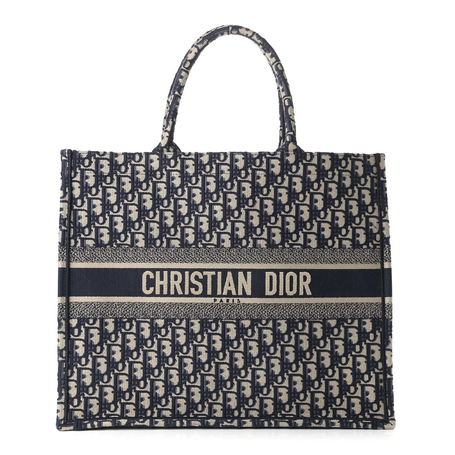 Christian Dior Oblique Book Tote Blue Multicolor 1 of 11