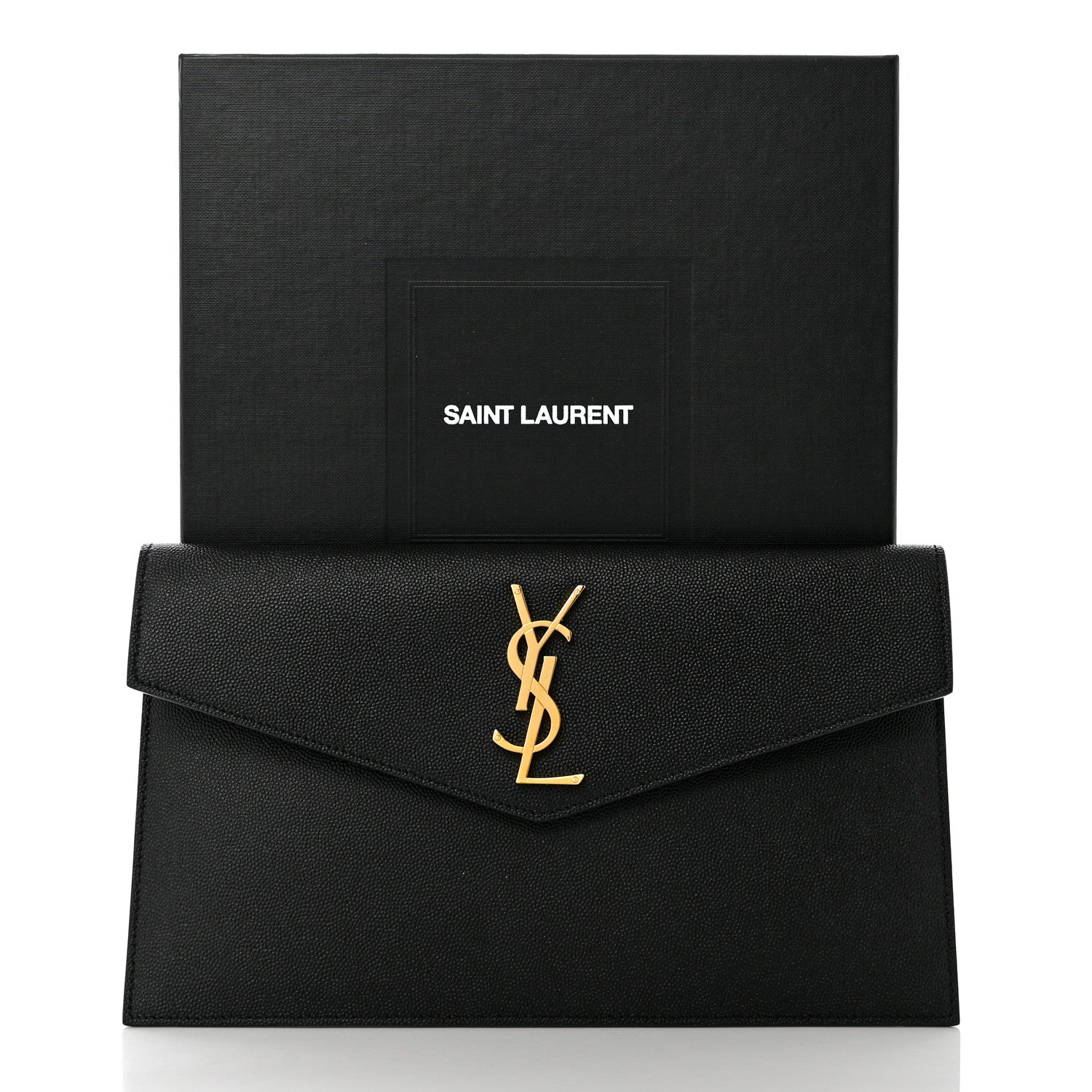 Saint Laurent Grain De Poudre Uptown Pouch Black 8 of 8