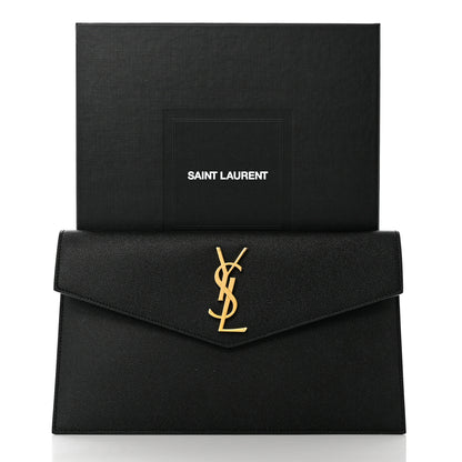Saint Laurent Grain De Poudre Uptown Pouch Black 8 of 8