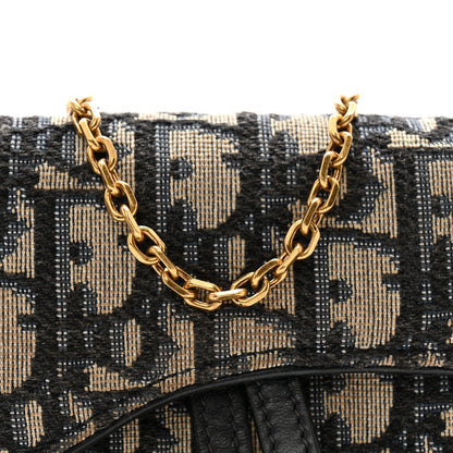 Christian Dior Oblique Nano Saddle Chain Pouch Blue 12 of 14