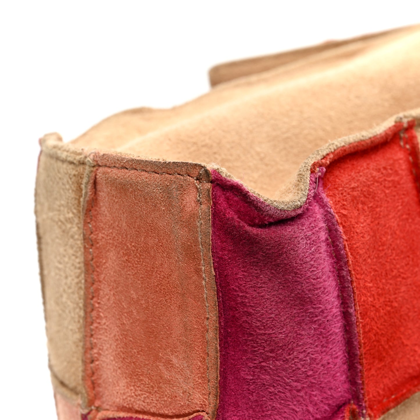 Suede Patchwork Medium Mademoiselle Flap Multicolor