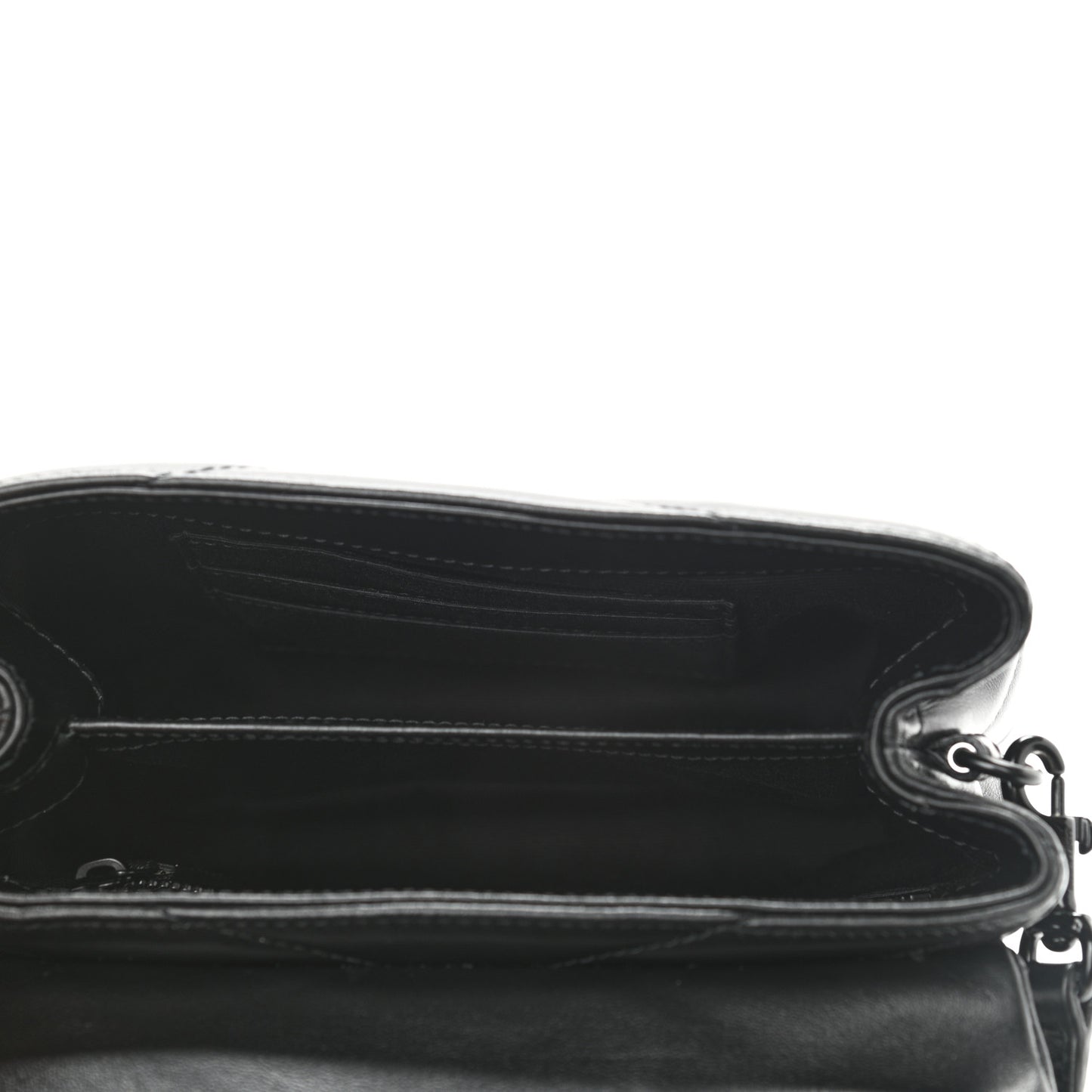 Calfskin Y Quilted Monogram Toy Loulou Crossbody Bag Black