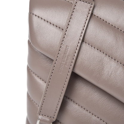 Saint Laurent Calfskin Y Quilted Monogram Small Loulou Chain Satchel Mink 9 of 9
