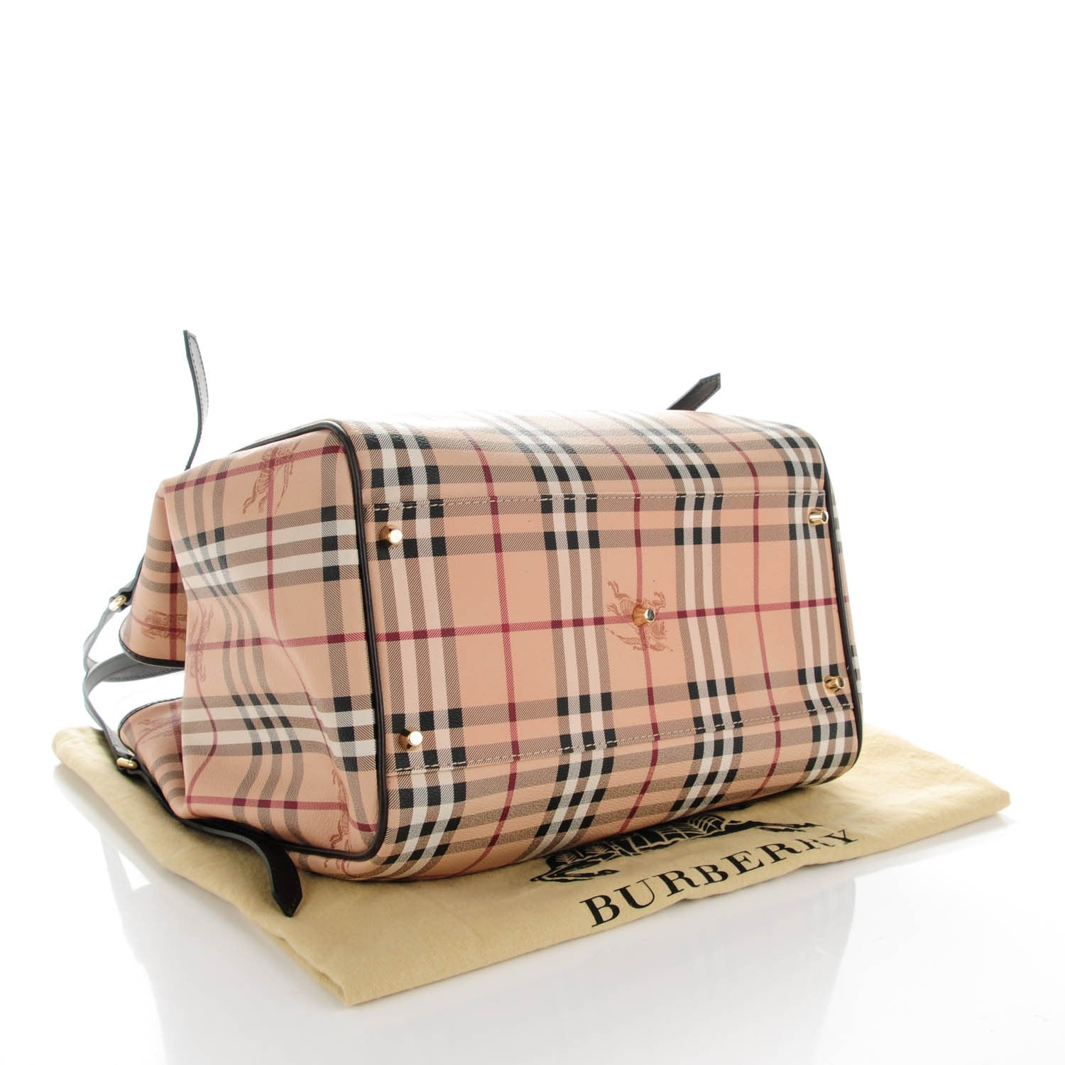 Burberry Haymarket Check Large Canterbury Tote Chocolate 4 of 8