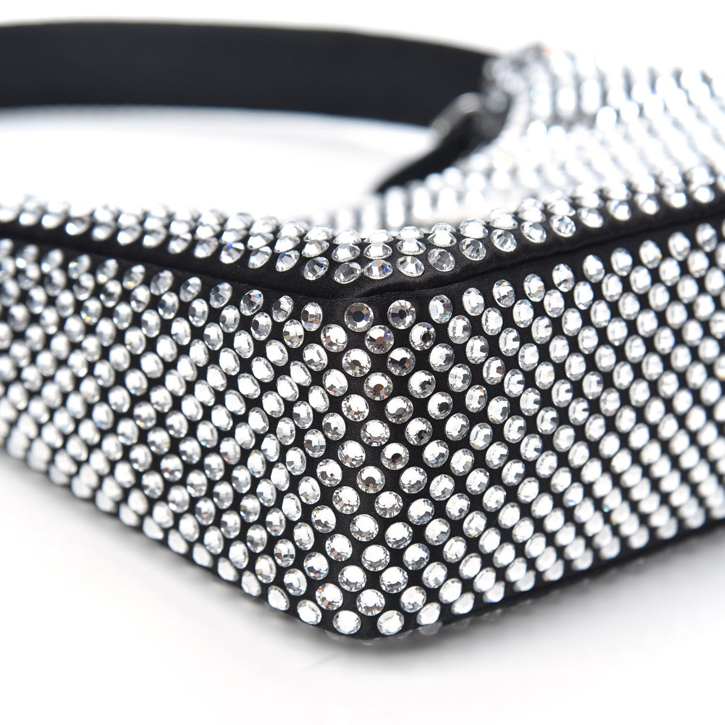 Satin Crystal Mini Re-Edition 2000 Bag Cristal