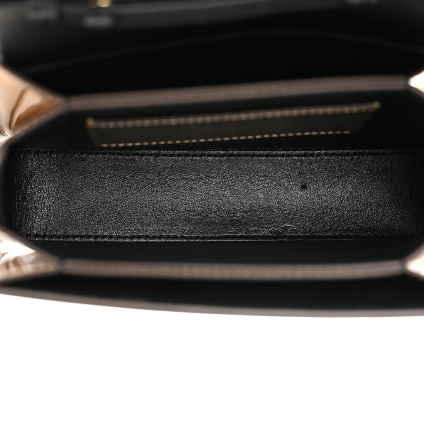Metallic Calfskin Concerto Bag Gold