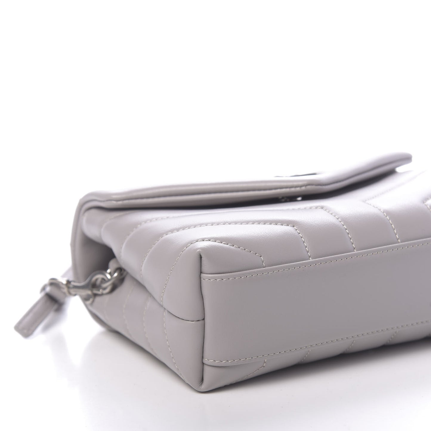 Calfskin Y Quilted Monogram Toy Loulou Satchel Granite