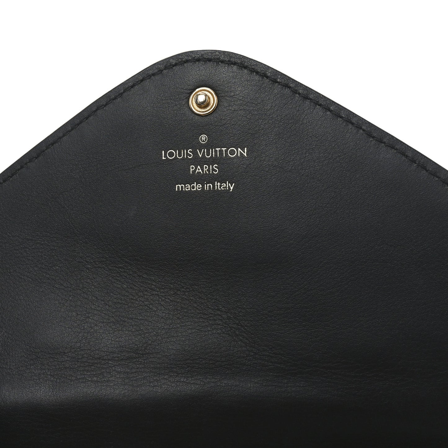 Calfskin New Wave Long Wallet Black