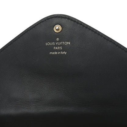 Louis Vuitton Calfskin New Wave Long Wallet Black 6 of 7