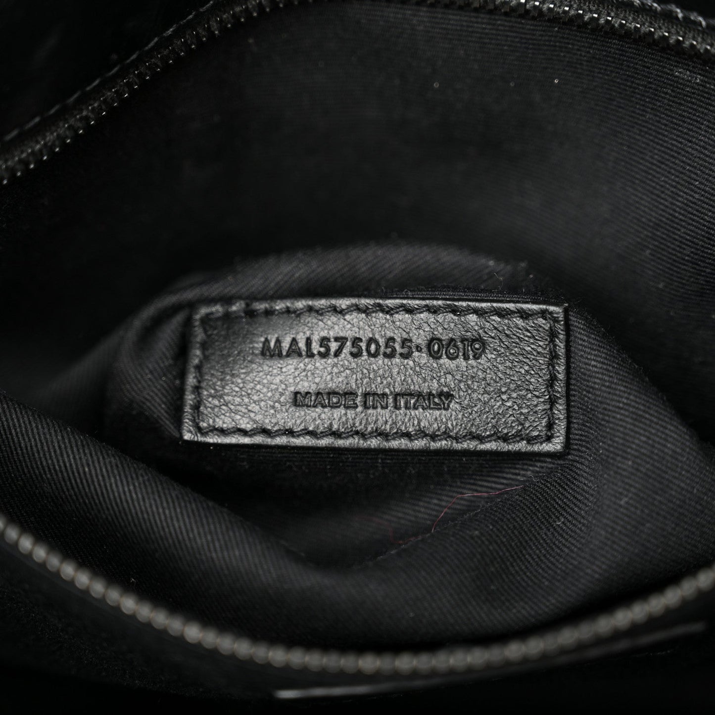 Crinkled Calfskin Matelasse Monogram Medium Niki Chain Satchel Black