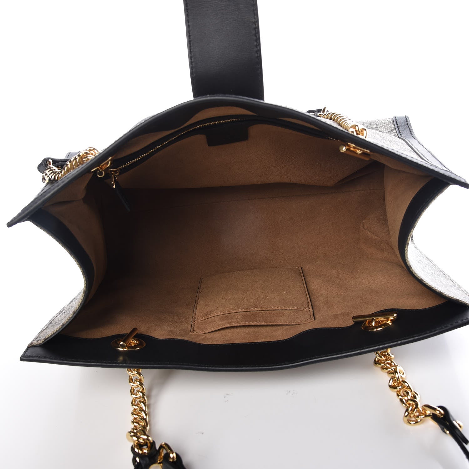 Gucci GG Supreme Monogram Medium Padlock Tote Black 5 of 9