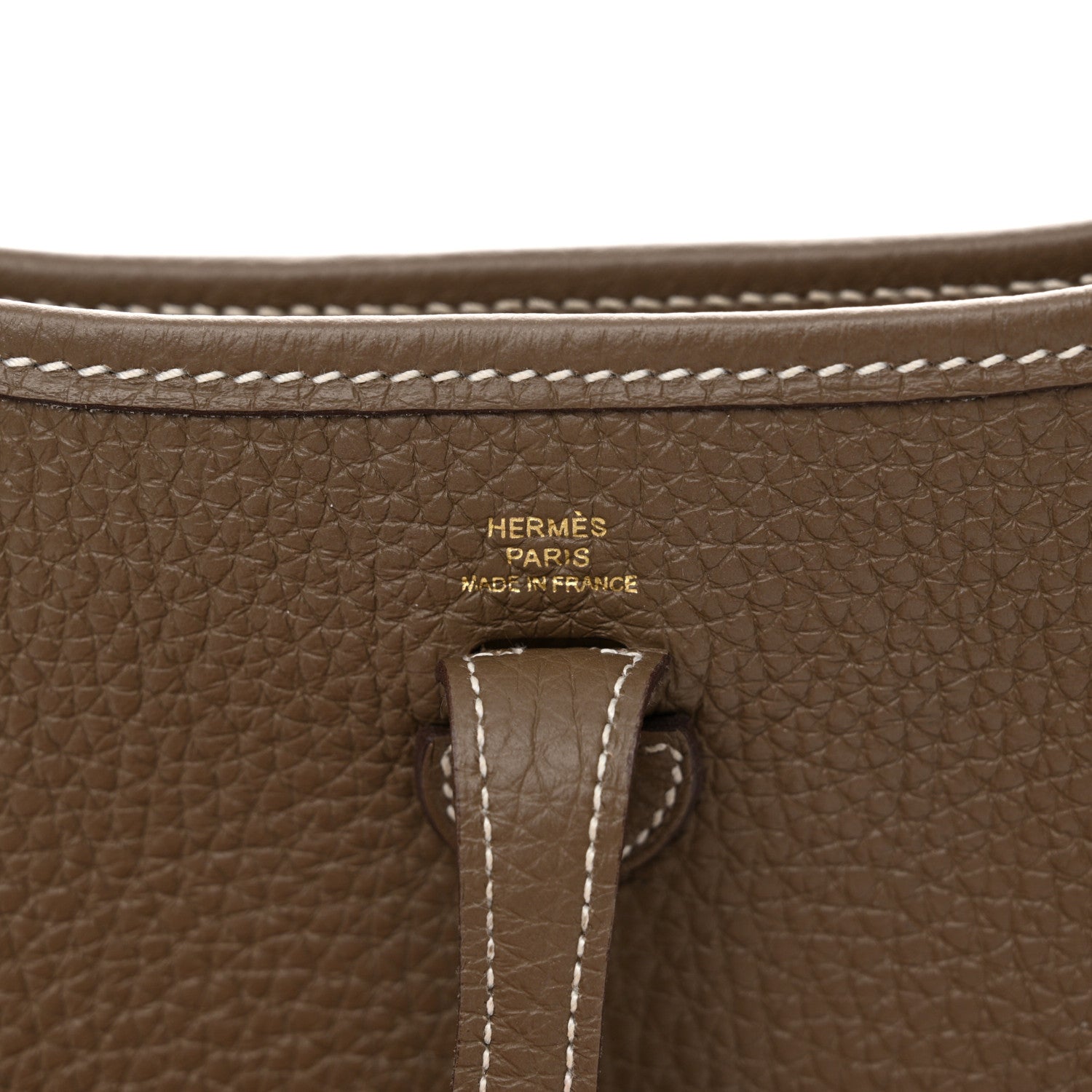 Hermes Taurillon Clemence Amazone Evelyne TPM Etoupe Bleu Indigo 6 of 11