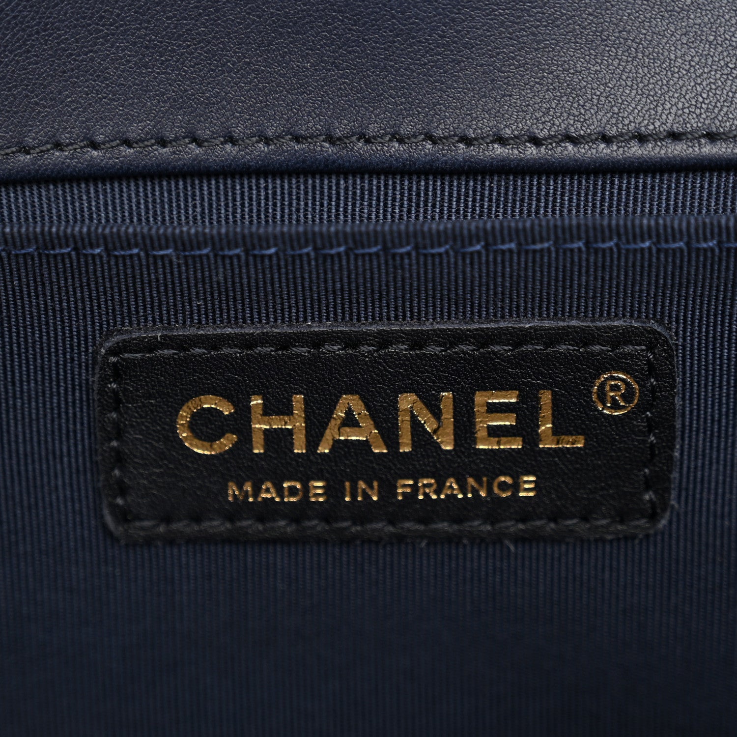 Chanel Lambskin Quilted Medium Boy Flap Dark Dark Navy 6 of 12