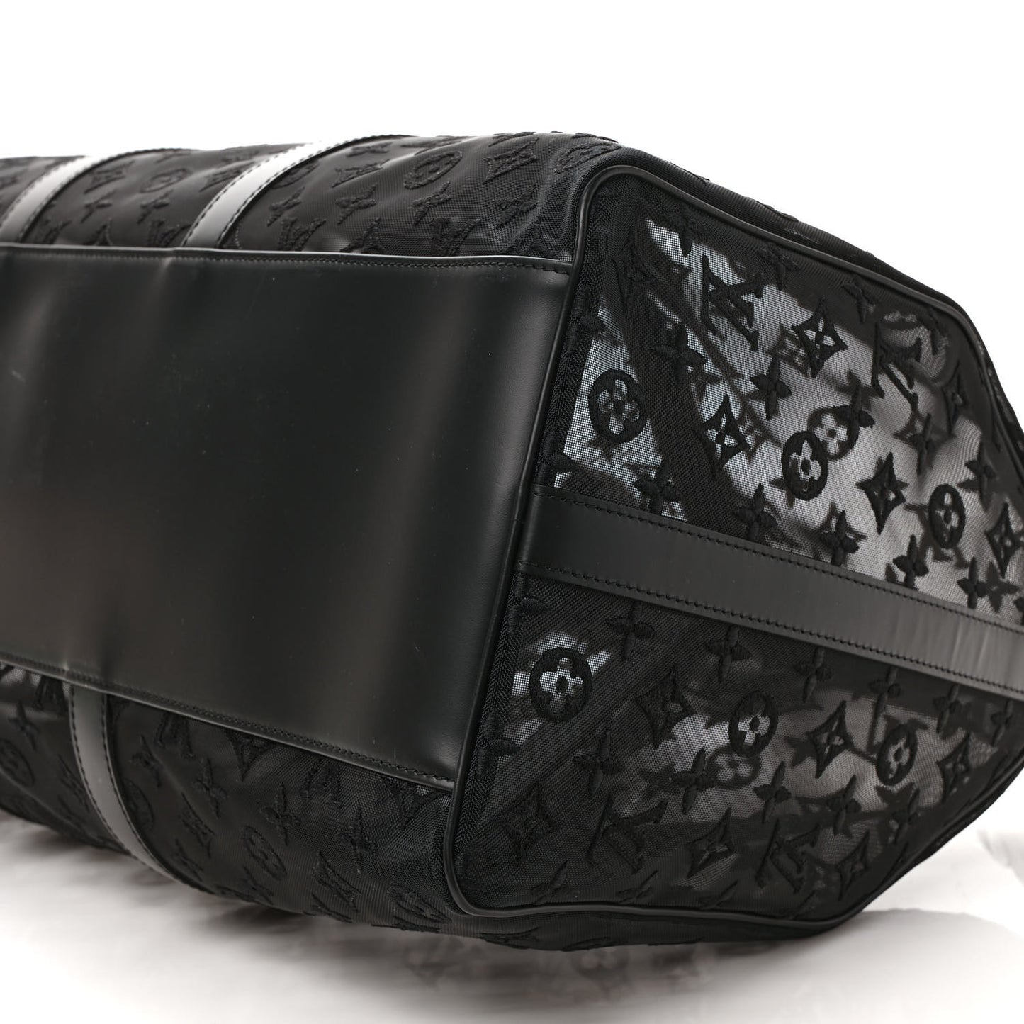 Monogram See Through Keepall Bandouliere 50 Black