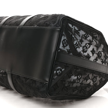 Louis Vuitton Monogram See Through Keepall Bandouliere 50 Black 8 of 11