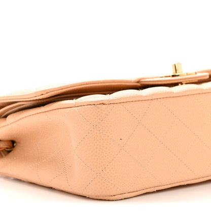 Chanel Caviar Quilted Medium Double Flap Beige Clair 9 of 14