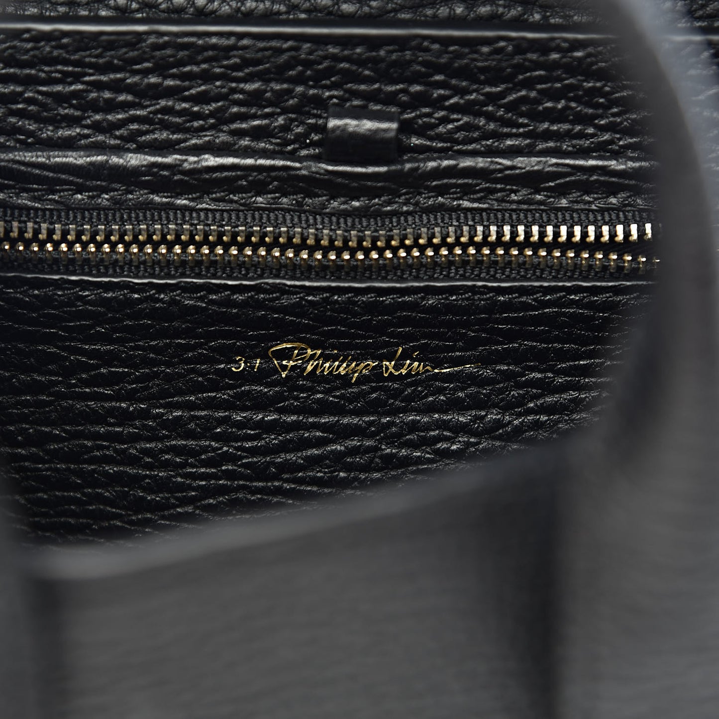 3.1 Textured Calfskin Mini Pashli Satchel Black