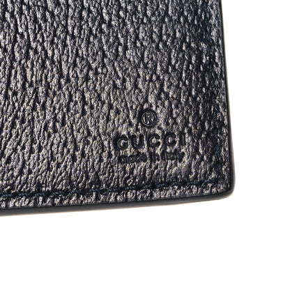 Gucci GG Supreme Monogram Textured Dollar Calfskin Web Ophidia Passport Case Beige Blue 6 of 8