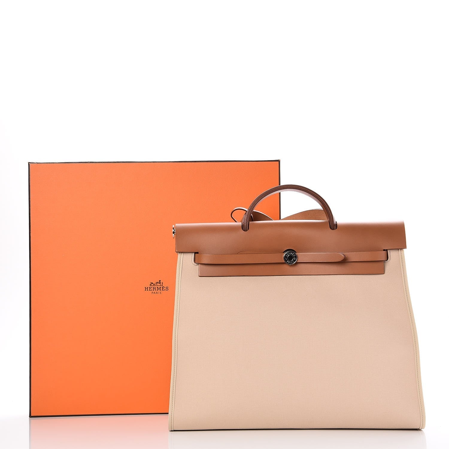 Hermes Toile Vache Hunter Herbag Zip 39 MM Fauve 10 of 10