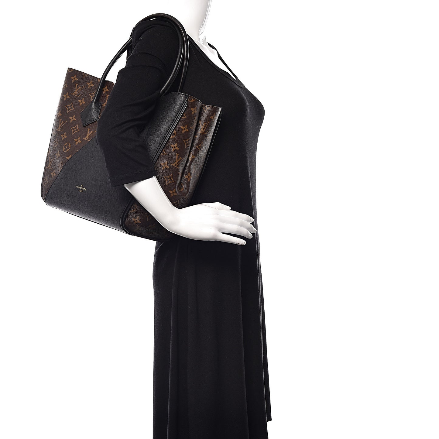 Calfskin Monogram Kimono Tote Black