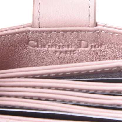 Christian Dior Patent Cannage Lady Dior 5-Gusset Card Holder Pink 6 of 7