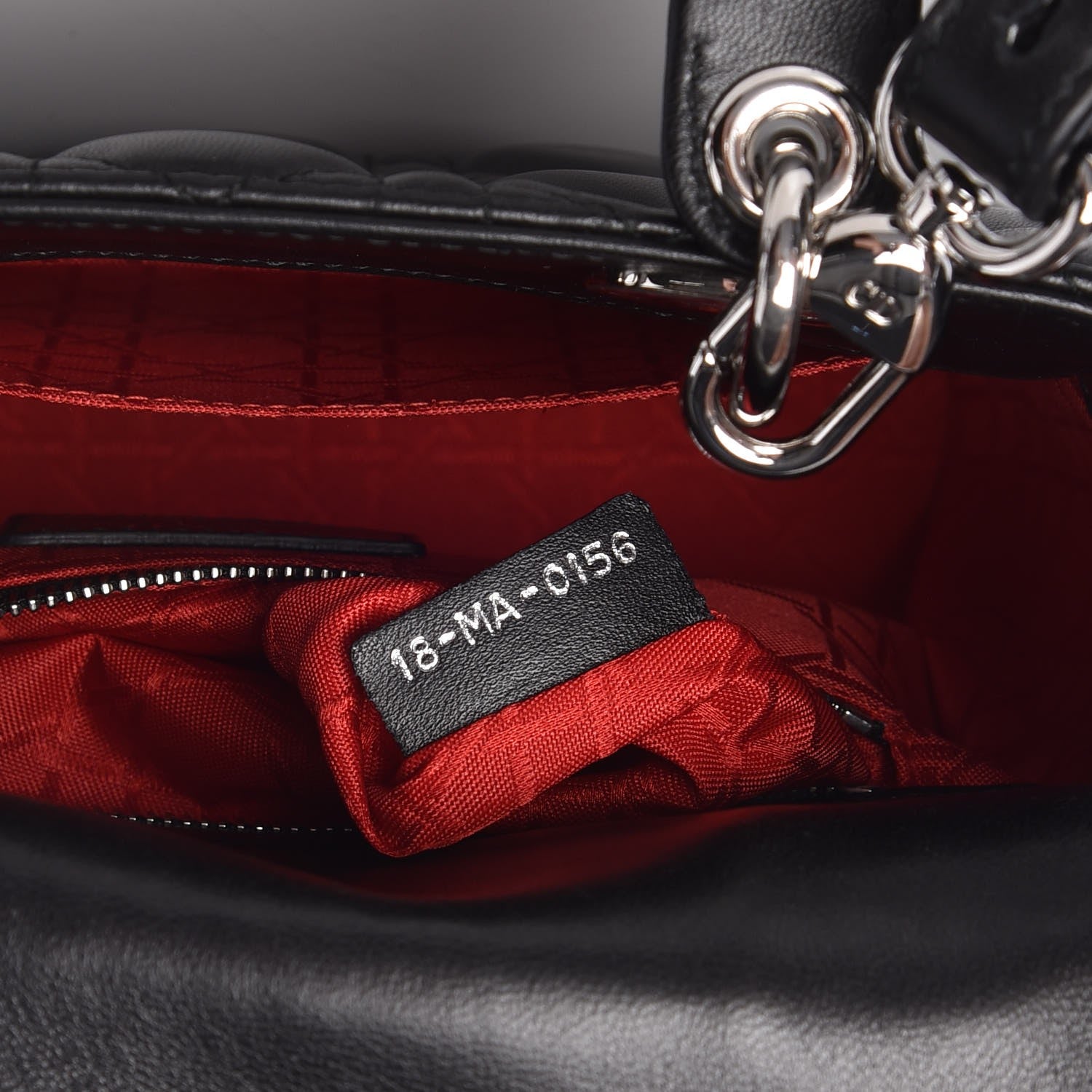 Christian Dior Lambskin Cannage Small Lucky Badges My Lady Dior Black 8 of 9