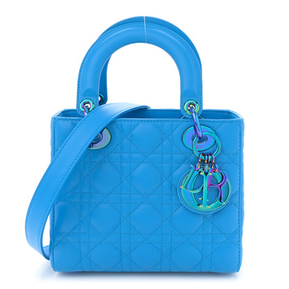 Christian Dior Lambskin Cannage Small Lady Dior Bright Blue 1 of 11