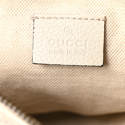 Gucci Grained Calfskin Logo Belt Bag White 6 of 10
