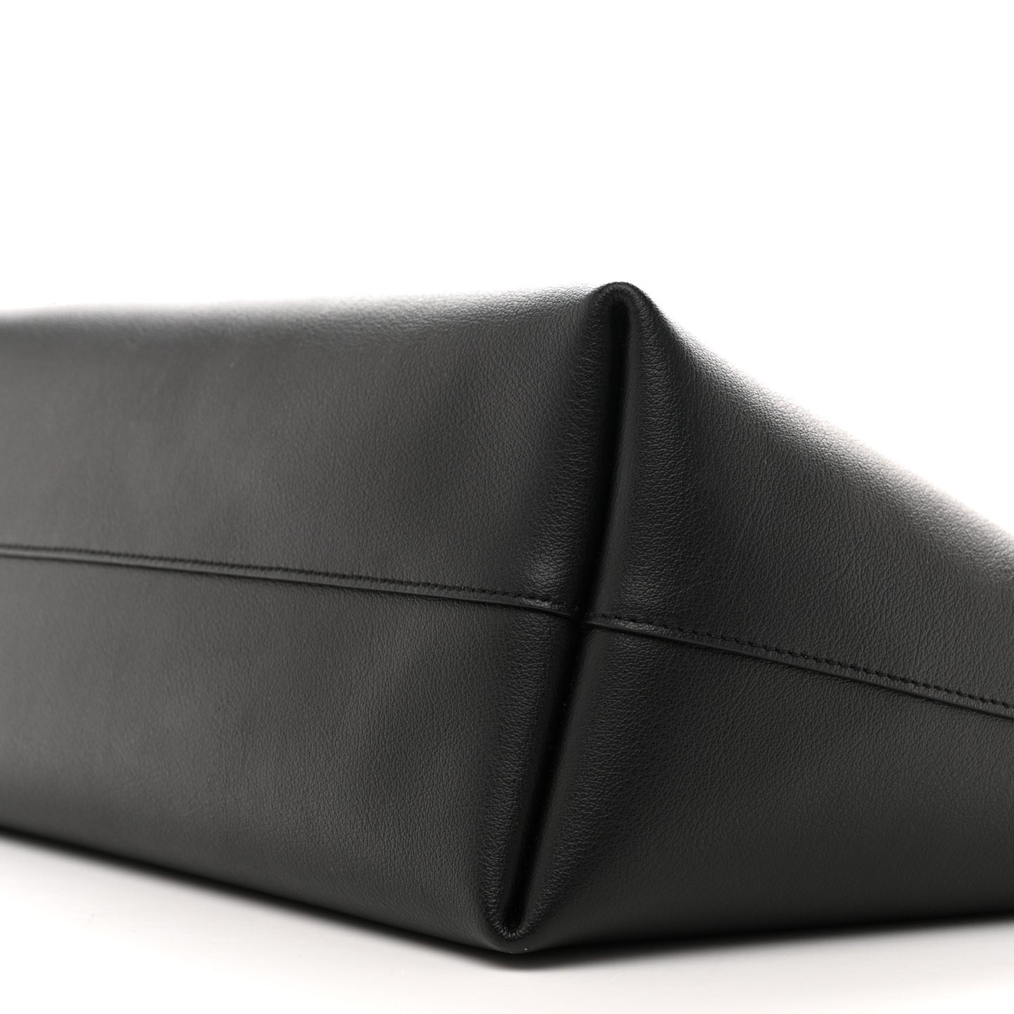 Calfskin Large Shopping Tote Black