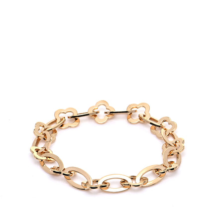 Van Cleef & Arpels 18K Yellow Gold Byzantine Alhambra Link Bracelet 1 of 9